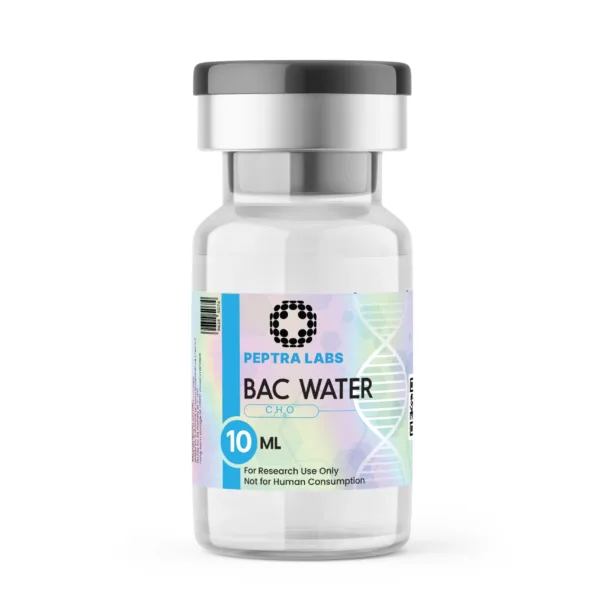 BAC Water 10 ml – bacteriostatic water vial for research, Peptra Labs