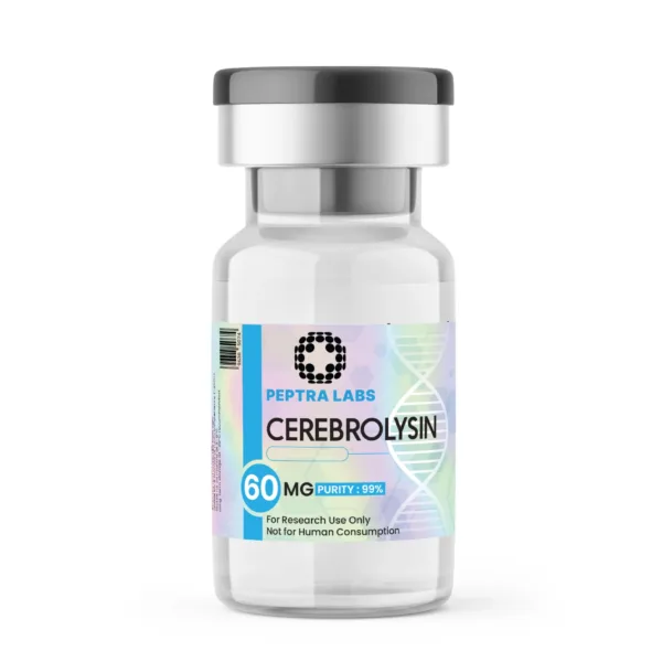 Cerebrolysin 60 mg – research peptide vial, label purity 99%, Peptra Labs