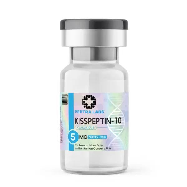 Kisspeptin-10 5 mg – research peptide vial, label purity 99%, Peptra Labs