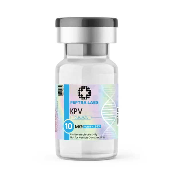 KPV 10 mg – research peptide vial, label purity 99%, Peptra Labs