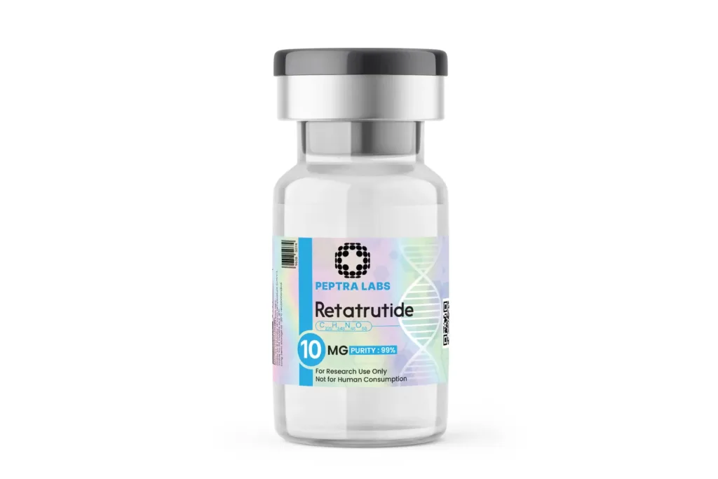 Retatrutide 10 mg - Forschungspeptid-Fläschchen, Reinheit 99 % laut Etikett, Peptra Labs