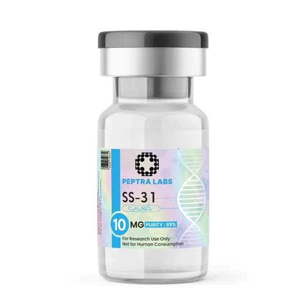 SS-31 10 mg – research peptide vial, label purity 99%, Peptra Labs